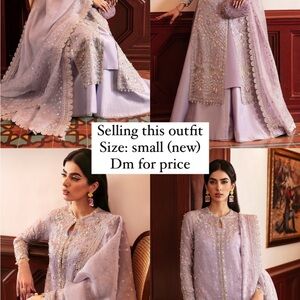 Chic Lavender Embellished Ensemble